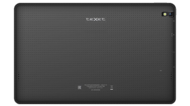 teXet X-pad QUAD 10 3G back
