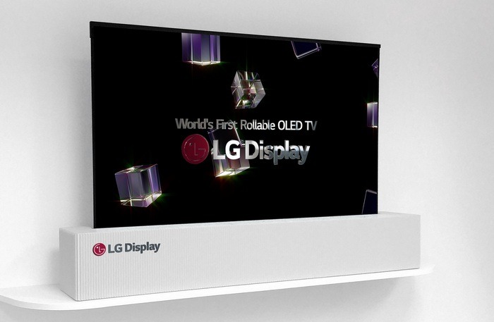 LGD 65-inch UHD rollable OLED display