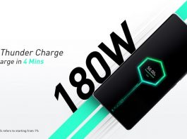 Thunder Charge - технология зарядки 180 Вт